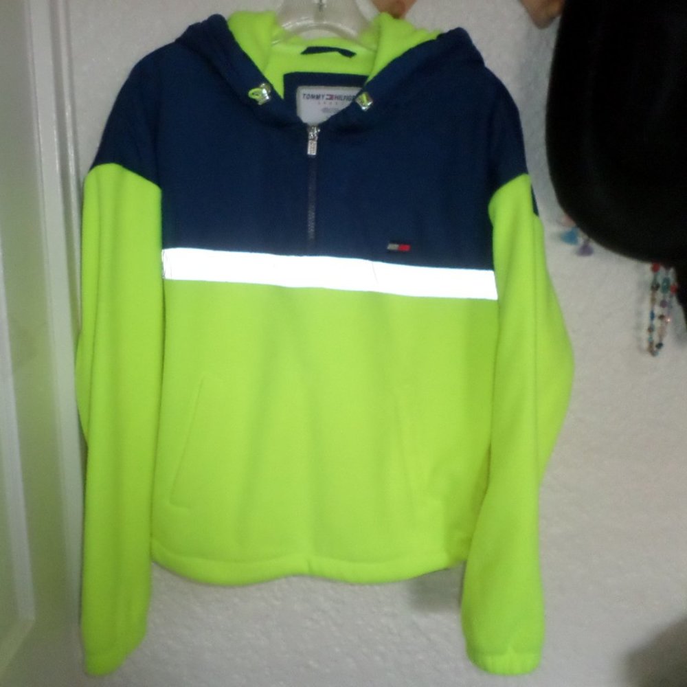 Tommy Hilfiger Polar Fleece Zip Hoodie NWT L